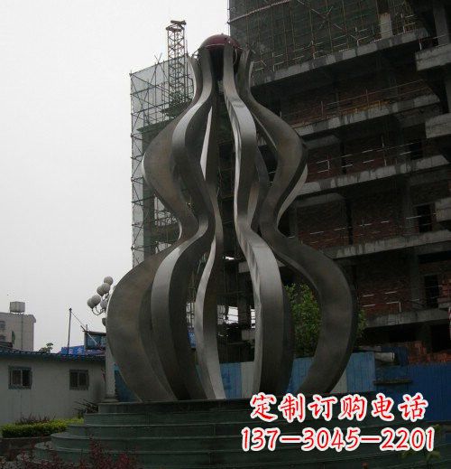重庆优雅大气的不锈钢葫芦雕塑