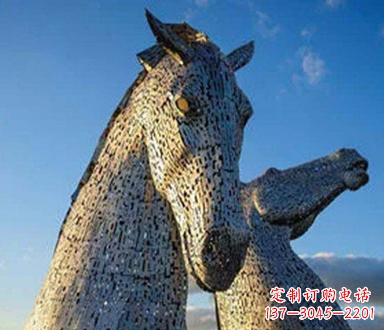 重庆大型不锈钢抽象马雕塑