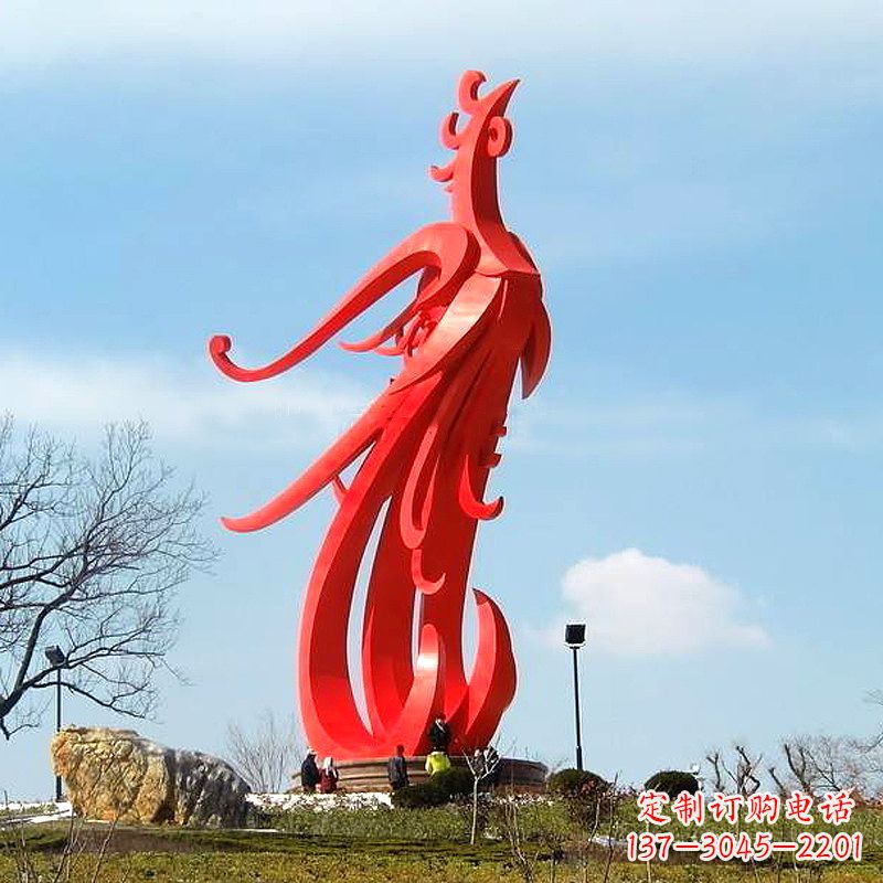 重庆凤凰不锈钢雕塑,增添景区魅力