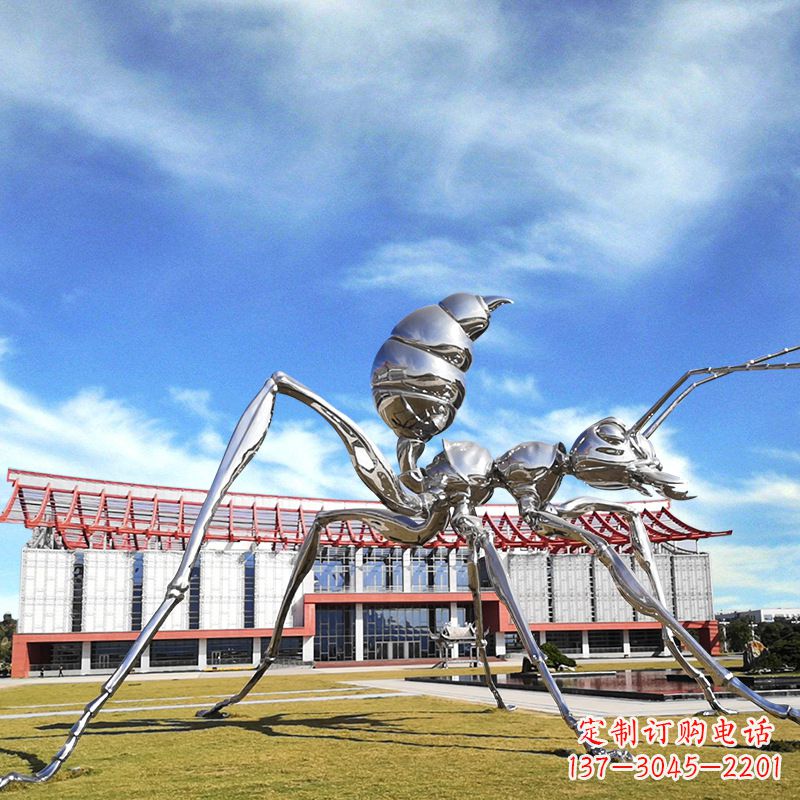 重庆大型不锈钢蚂蚁雕塑精工制作,绵延传奇