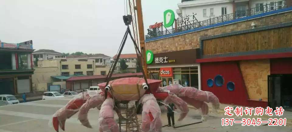 重庆11英寸不锈钢螃蟹雕塑