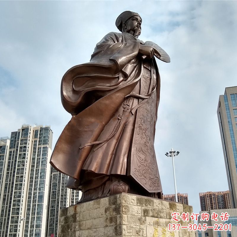 重庆珍贵的雕塑艺术--诸葛亮卧龙先生