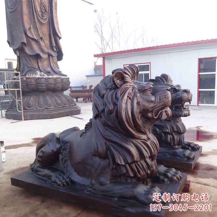 重庆纯铜汇丰狮子雕塑