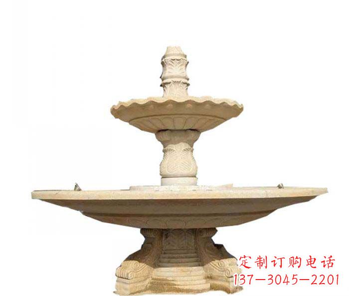 重庆大型多层喷泉石雕 (2)