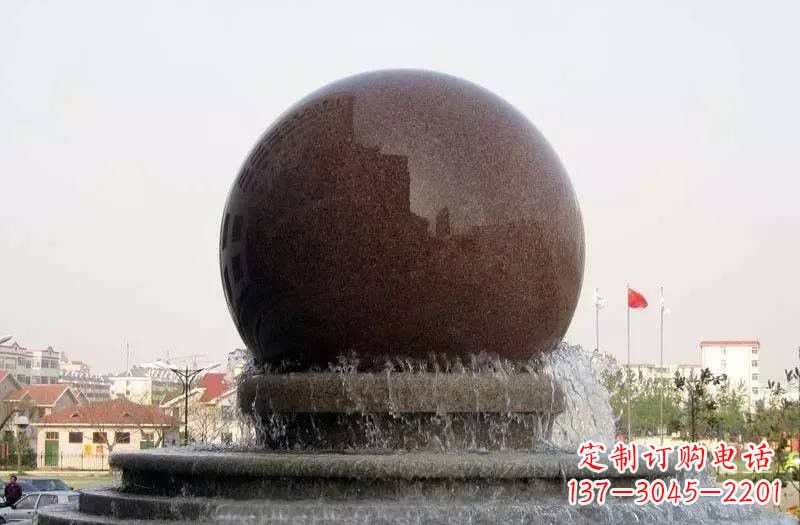 重庆大型风水球喷泉石雕