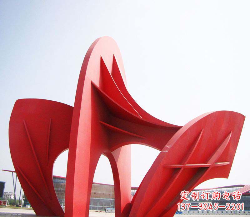 重庆大型广场不锈钢抽象拱门雕塑