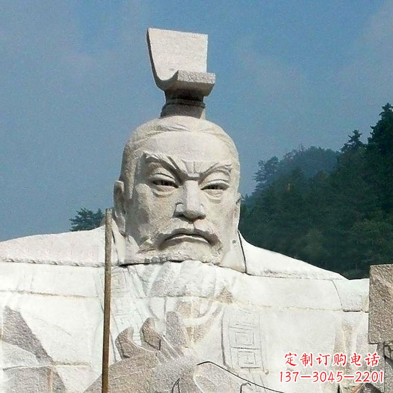 重庆大型汉武帝刘彻石雕头像
