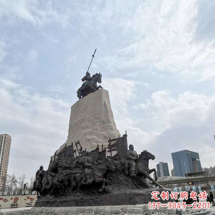 重庆精美西汉名将石雕像——荣耀霍去病