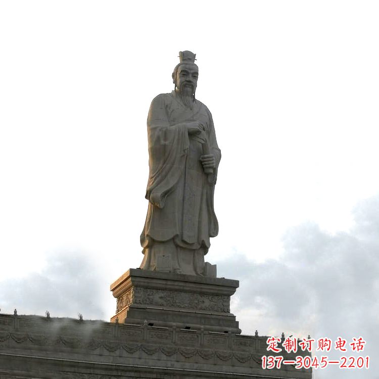 重庆大型孟子景观雕塑-景区广场历史文化名人塑像