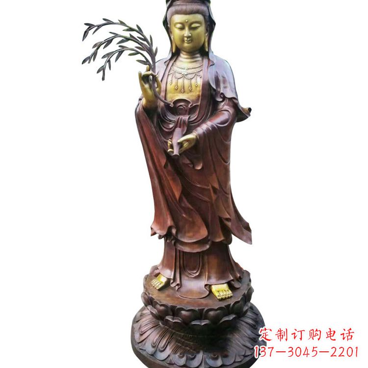 重庆大型铜雕观音雕塑