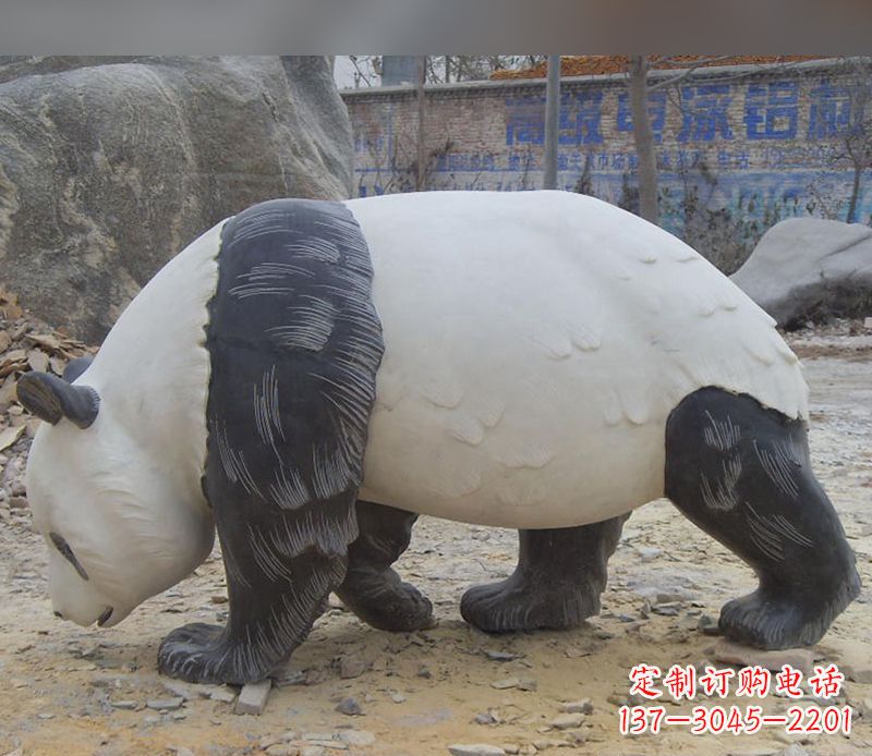 重庆特色熊猫石雕定制