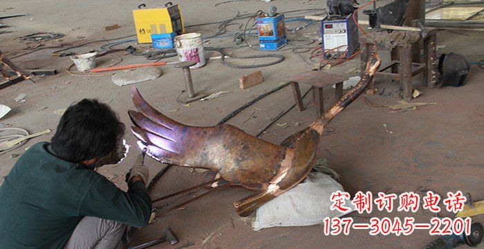 重庆大雁公园动物铜雕