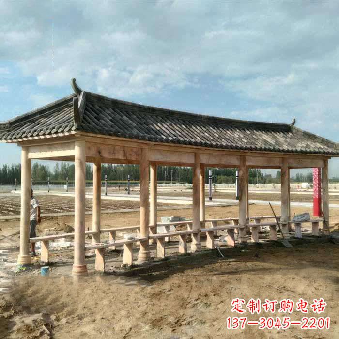 重庆华丽精美的瓦石长廊雕塑