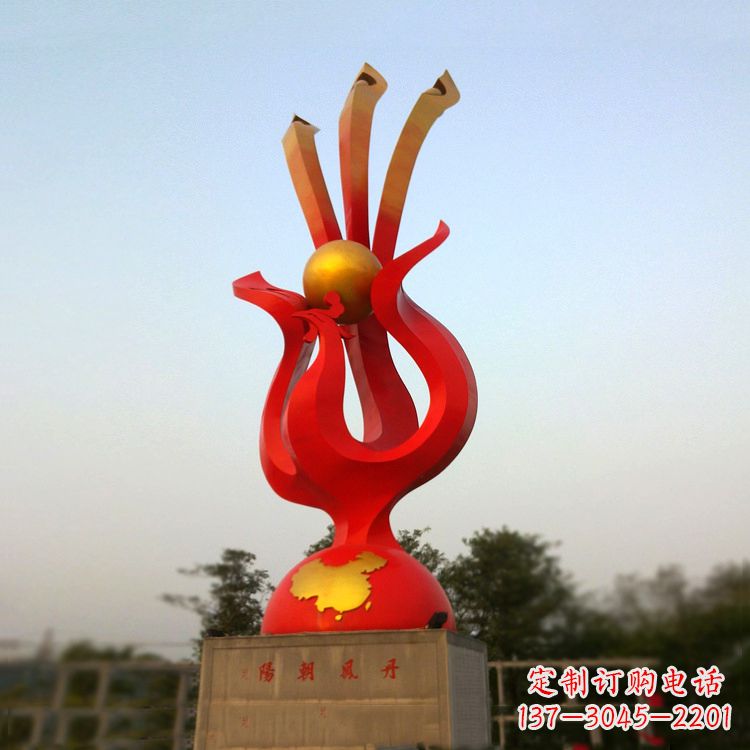 重庆精美不锈钢凤凰雕塑