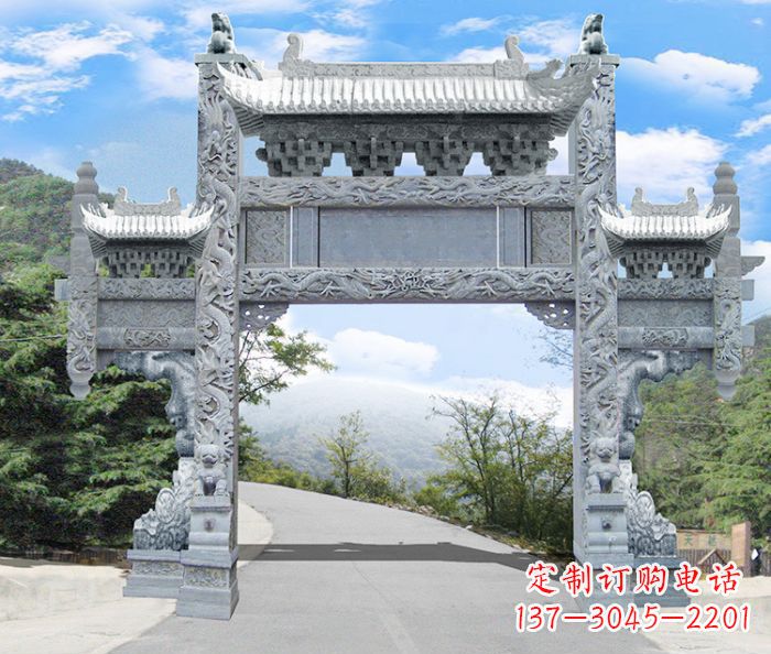 重庆精美牌坊雕塑