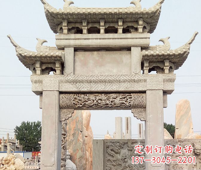 重庆特色大理石牌坊石雕