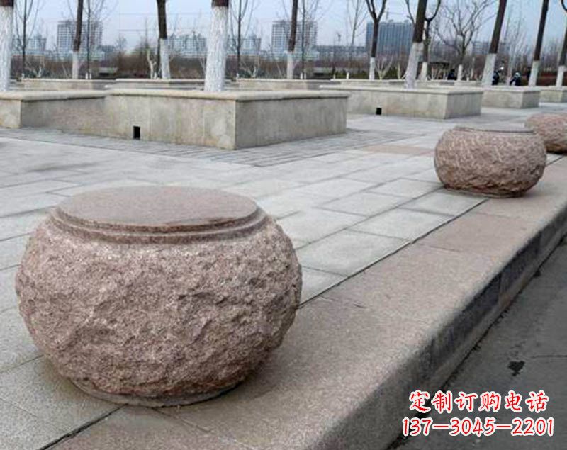 重庆灯笼型公园广场装饰石球