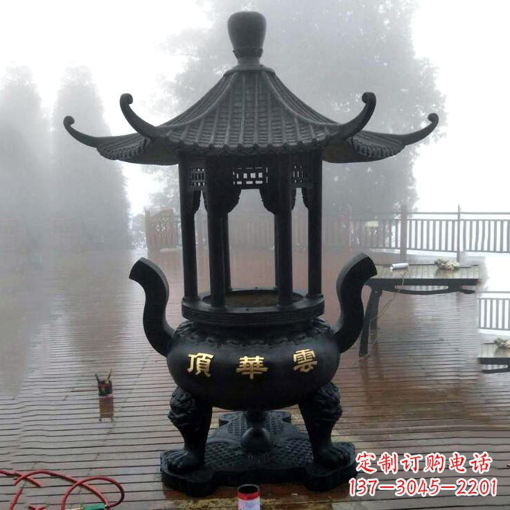 重庆精美青铜香炉雕塑