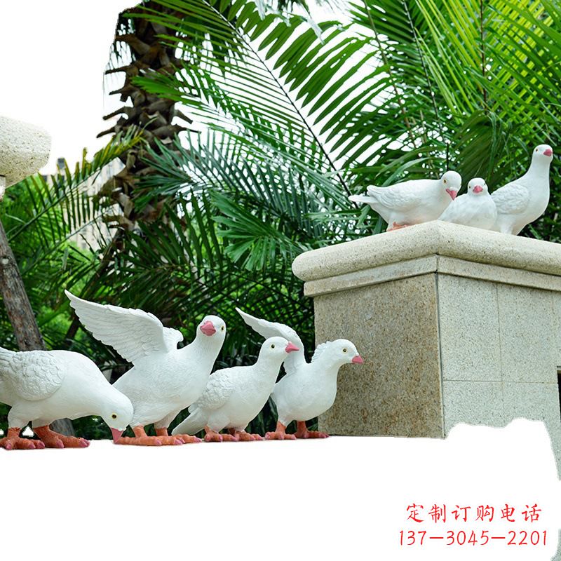 重庆精美纯铜鸽子雕塑