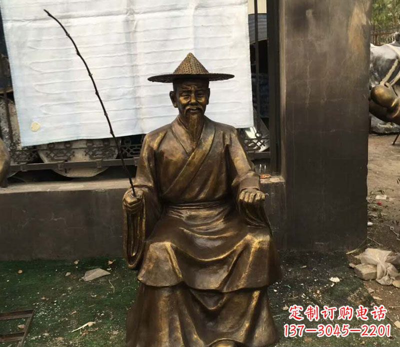 重庆精美手工渔翁铜雕