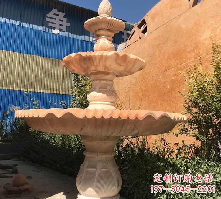 重庆跌水盆喷泉石雕——精美的喷泉雕塑