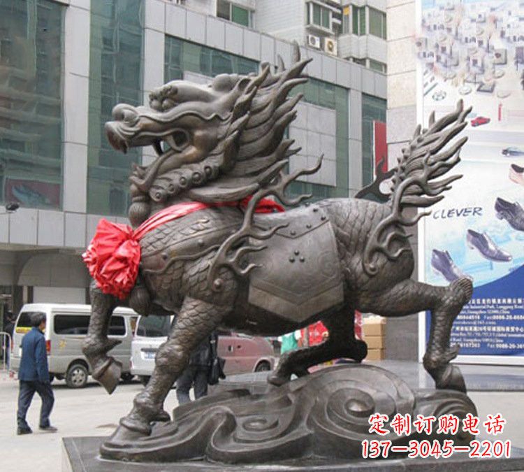 重庆动物麒麟铜雕塑222