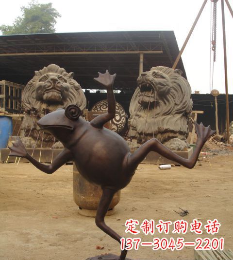 重庆动物青蛙铜雕