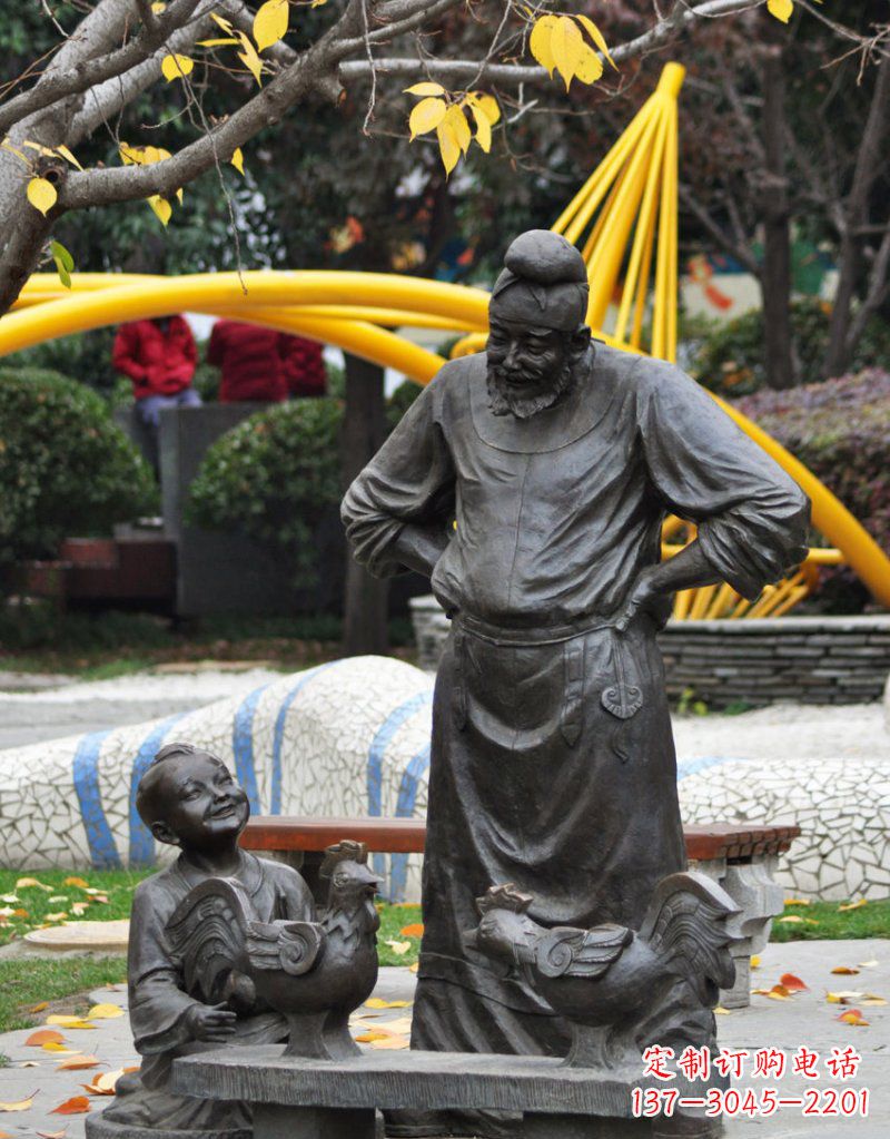 重庆古典风鸡雕塑