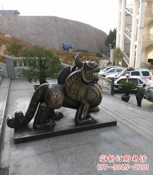 重庆独角兽法院神兽铜雕