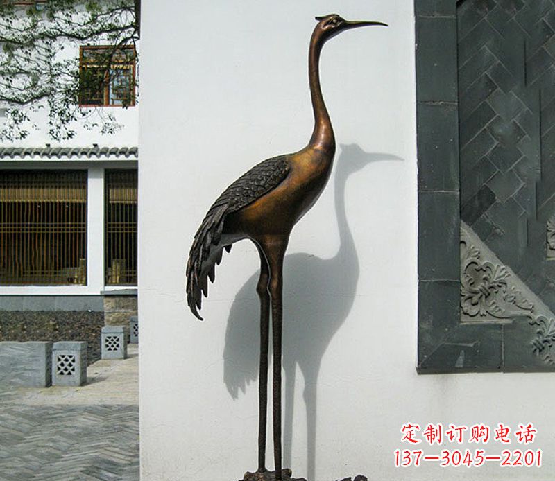 重庆仙鹤雕塑,精美绝伦,艺术动人