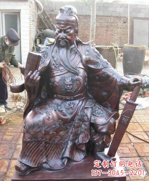 重庆读春秋的关公铜雕222