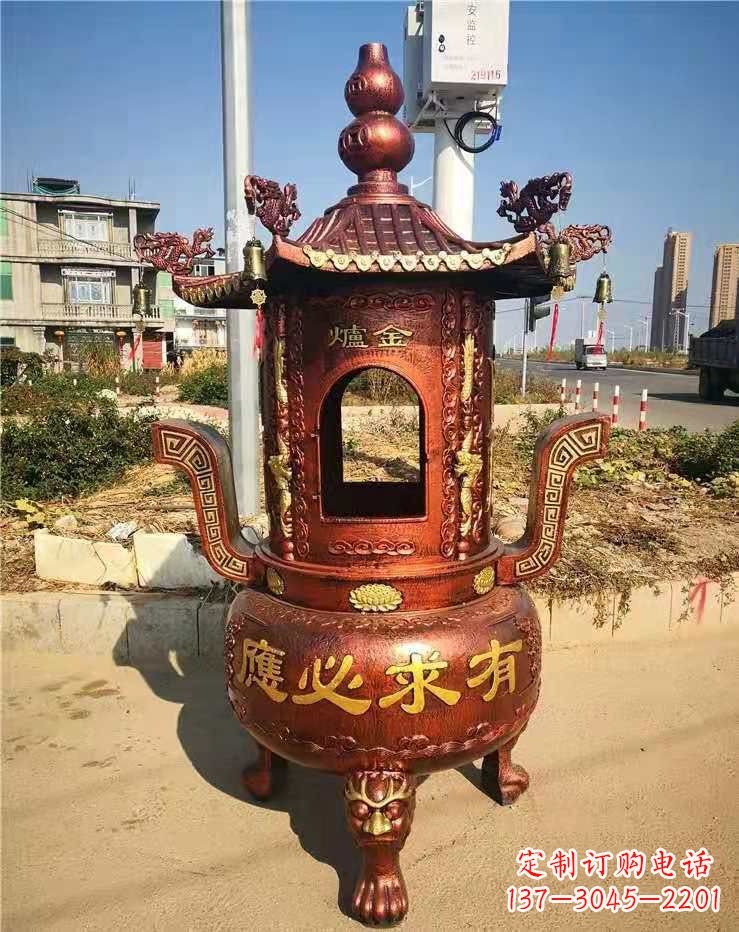 重庆杜浦铜雕铁香炉