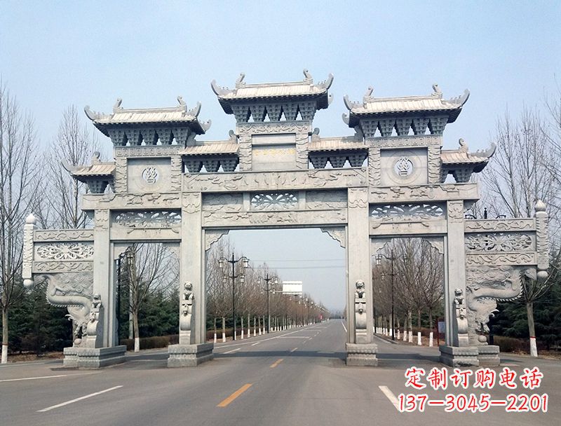 重庆中领雕塑装饰性牌坊雕塑