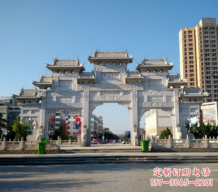 重庆精致锻铜牌坊雕塑