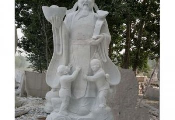 重庆大理石财神雕塑——守护家庭繁荣