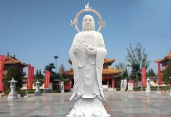 重庆大理石地藏菩萨雕塑象征佛法的传承