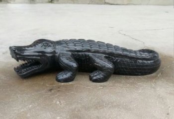 重庆经典鳄鱼景观石雕