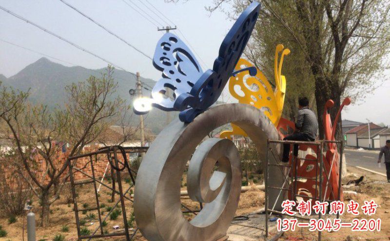 重庆优雅无比,不锈钢蝴蝶雕塑
