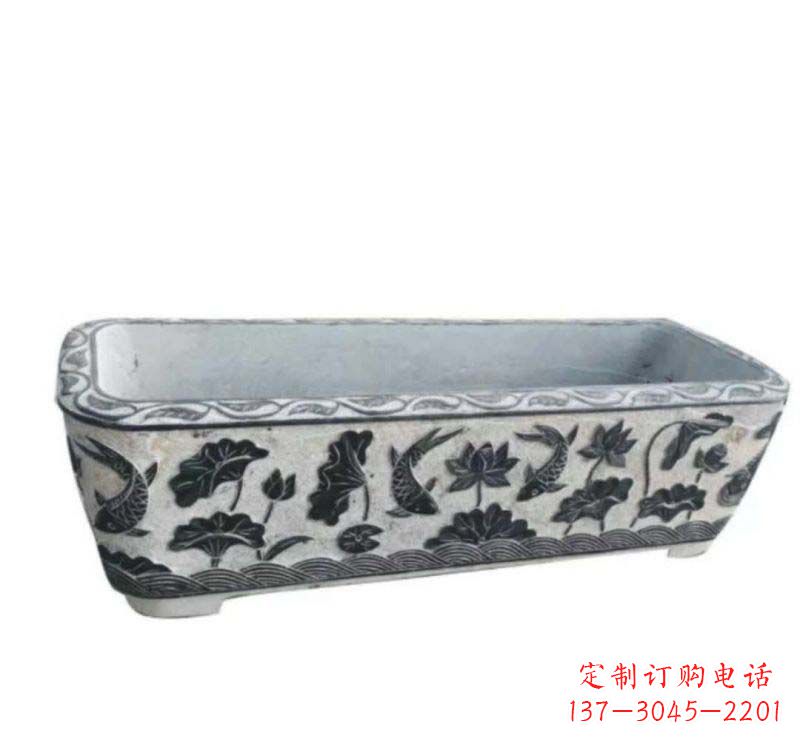 重庆方形水缸石雕