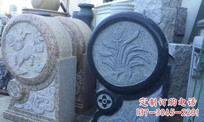 重庆仿古抱鼓石招财石门墩