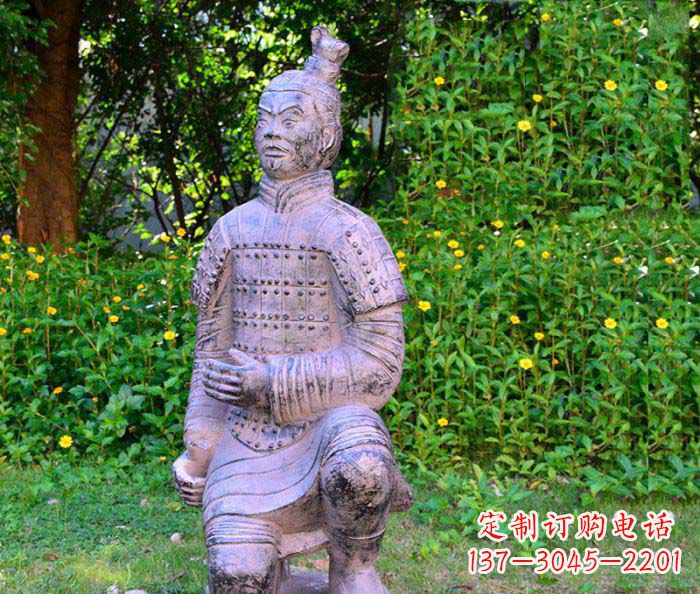 重庆仿古兵马俑公园人物石雕