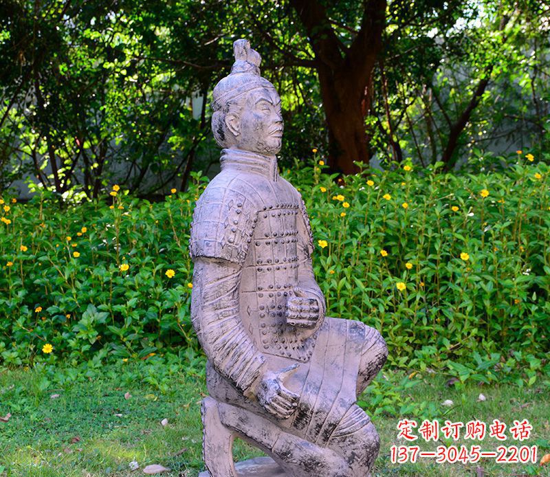 重庆仿古兵马俑公园景观石雕