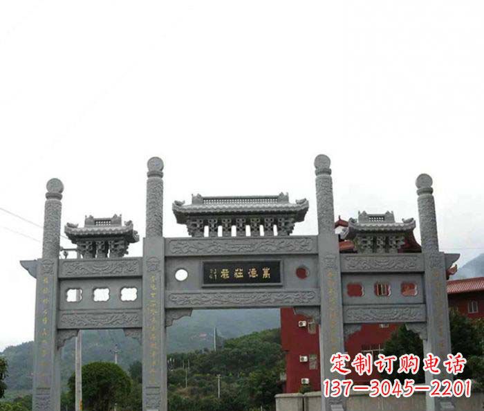 重庆牌坊雕塑·精美雕刻·传承古老文化