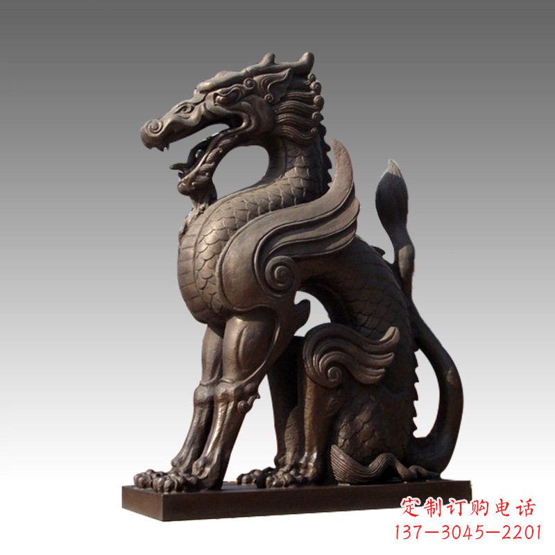 重庆仿古墩子龙铜雕