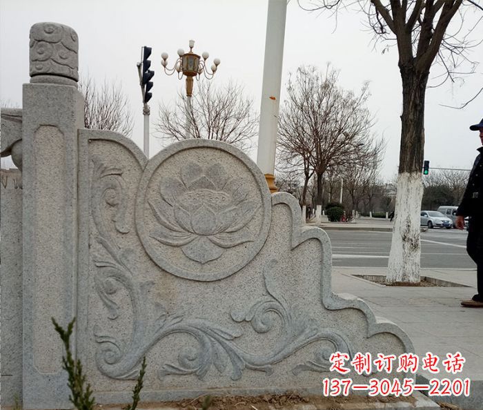 重庆仿古护城河石栏板