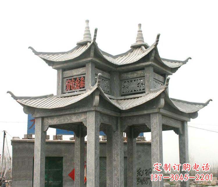 重庆仿古凉亭石雕艺术品