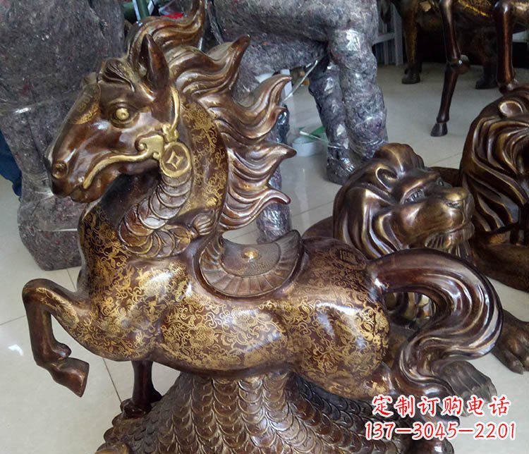 重庆仿古雕塑马摆件