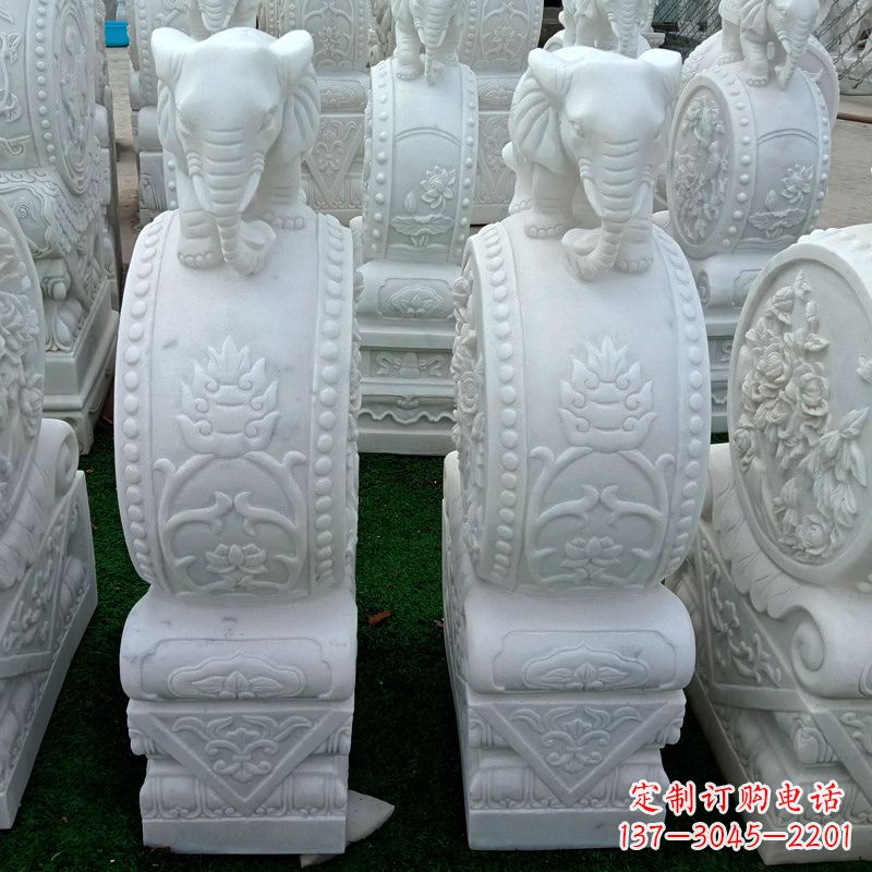 重庆传统风格门墩雕塑