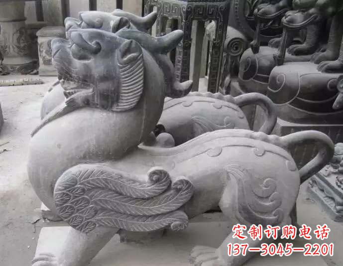 重庆仿古貔貅石雕 (2)