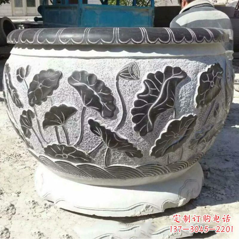 重庆仿古青石做旧水缸